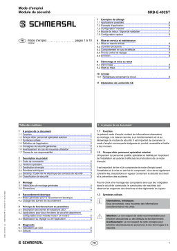 schmersal SRB-E-402ST Multi-function safety relay module Mode d'emploi