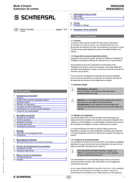 schmersal SRB402EM Output expander Mode d'emploi