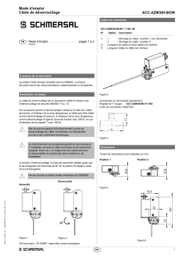 schmersal ACC-AZM300-BOW-2-4M-6M Mode d'emploi