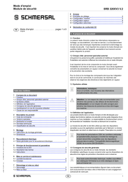 schmersal SRB320XV3 / V.2 Safety control module Mode d'emploi