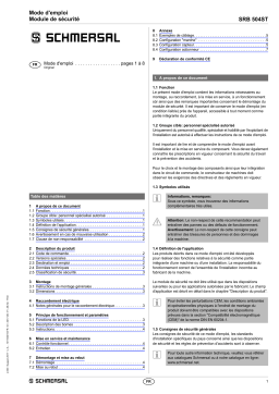 schmersal SRB504ST Safety control module Mode d'emploi