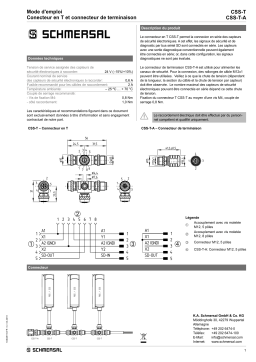 schmersal CSS-T-A Adapter Mode d'emploi