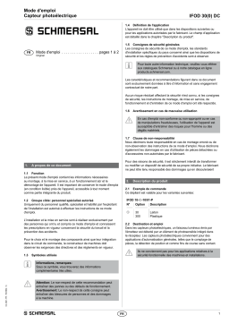 schmersal IFOD 10-30-10/01P Optical sensor Mode d'emploi