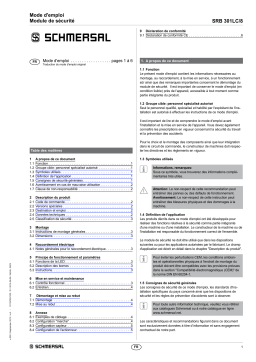 schmersal SRB301LC/8 Safety control module Mode d'emploi