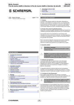 schmersal G 50/150 Mode d'emploi