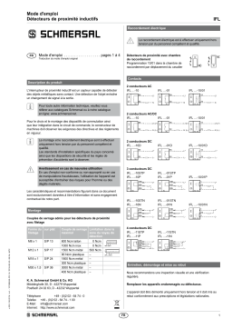 schmersal IFL 2-6,5M-10N Inductive proximity switch Mode d'emploi