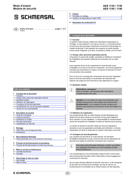 schmersal AES 1136 Safety control module Mode d'emploi