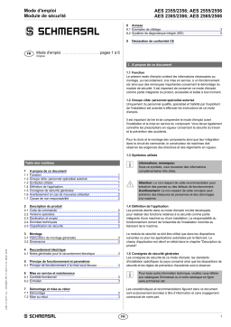 schmersal AES 2555 UE: 24...230V AC/DC Safety control module Mode d'emploi