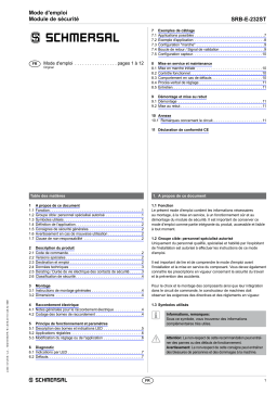 schmersal SRB-E-232ST Multi-function safety relay module Mode d'emploi