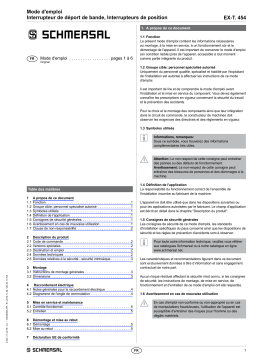 schmersal EX-T. 454-22Z-H EX position switch Mode d'emploi