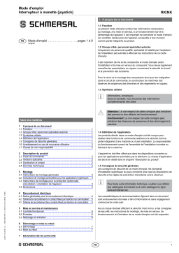 schmersal NK-T-42-2ST8-2 Joystick switch Mode d'emploi