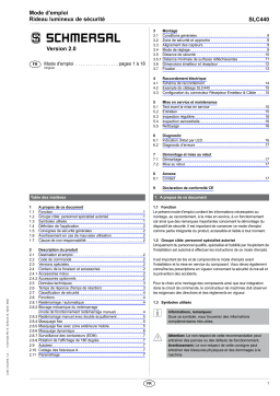 schmersal SLC440-ER-1530-14-01 Safety light curtain Mode d'emploi