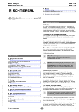 schmersal AES 2135 UE: 24...230V AC/DC Safety control module Mode d'emploi