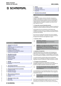 schmersal SRB202MSL Safety control module Mode d'emploi