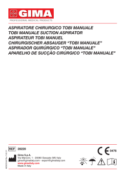 Gima 28220 "MANUALE TOBI" SUCTION ASPIRATOR Manuel du propriétaire