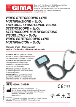 Gima 32596 CMS-M VISUAL MULTIFUNCTIONAL STETHOSCOPE Manuel du propriétaire