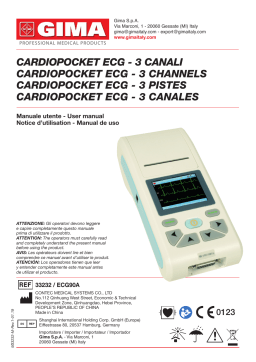 Gima 33232 CARDIOPOCKET ECG 3 channel Manuel du propriétaire