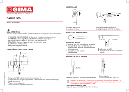 Gima 43052 SAFETY LIGHT STICK - skid proof base - black Manuel du propriétaire