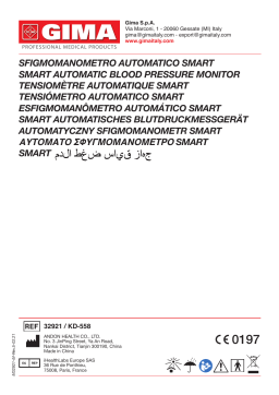 Gima 32921 SMART AUTOMATIC BLOOD PRESSURE MONITOR Manuel du propriétaire