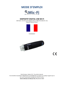 Gima 32183 MIC Wi-Fi & USB CAPILLAROSCOPE Manuel du propriétaire