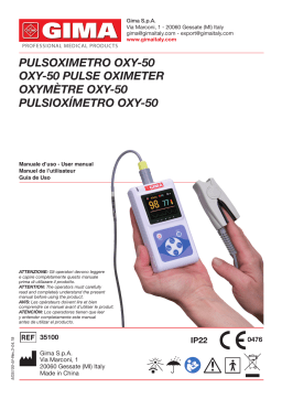 Gima 35100 OXY-50 PULSE OXIMETER Manuel du propriétaire