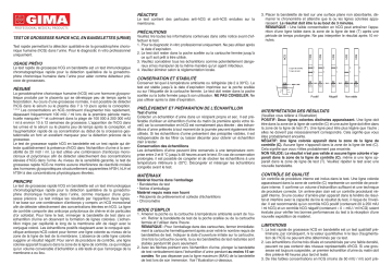 Gima 29091 PREGNANCY TEST - strip 4 mm - professional Manuel du propriétaire | Fixfr