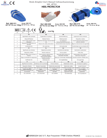 Gima 28548 VISCO-MOUSS HEEL PROTECTOR - 50x22x16 cm Manuel du propriétaire | Fixfr