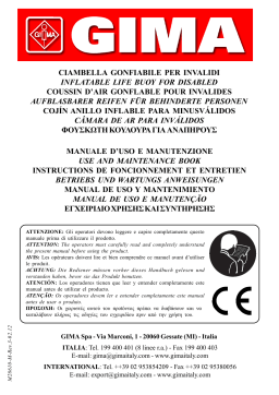 Gima 28610 INVALID RING diameter 35 cm Manuel du propriétaire