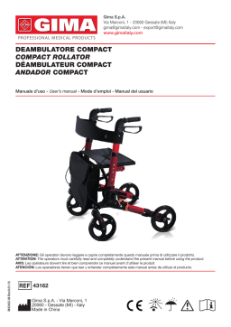 Gima 43162 COMPACT ROLLATOR - foldable - red Manuel du propriétaire