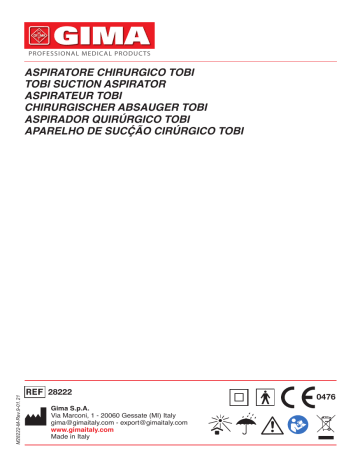 Gima 28222 TOBI SUCTION ASPIRATOR Manuel du propriétaire | Fixfr