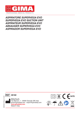 Gima 28182 SUPERVEGA EVO BATTERY ASPIRATOR for ambulance Manuel du propriétaire