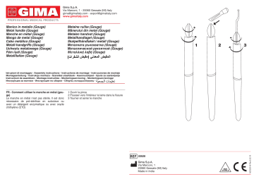 Gima 22520 GOUGE HANDLE Manuel du propriétaire | Fixfr