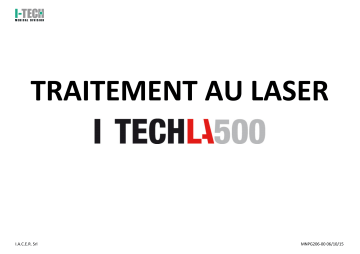 Gima 28410 I-TECH LA 500 LASER THERAPY Manuel du propriétaire | Fixfr