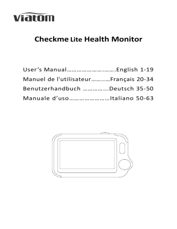Gima 35185 CHECKME LITE HEALTH MONITOR Manuel du propriétaire | Fixfr