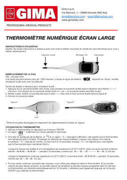 Gima 25552 WIDE SCREEN DIGITAL THERMOMETER °C - box Manuel du propriétaire