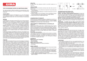 Gima 29090 PREGNANCY TEST - midstream - professional Manuel du propriétaire | Fixfr