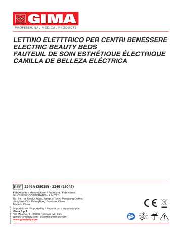 28025 | Gima 28045 NEFERTITI ELECTRIC CHAIR 3 motors - green Manuel du propriétaire | Fixfr