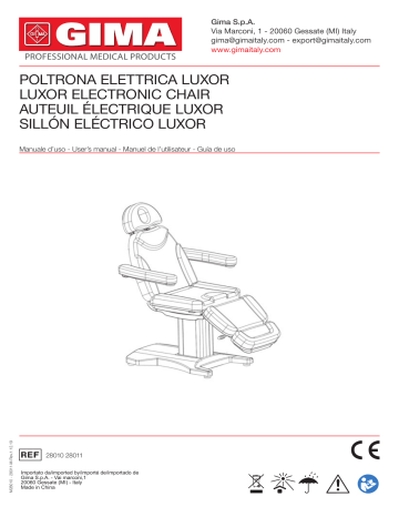 28010 | Gima 28011 LUXOR CHAIR - electric 3 engines - blue Manuel du propriétaire | Fixfr