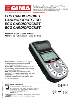 Gima 33257 CARDIOPOCKET ECG 1 channel Manuel du propriétaire