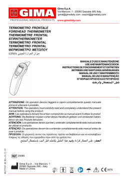 Gima 25585 MULTI-FUNCTION FOREHEAD THERMOMETER Manuel du propriétaire