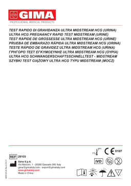 Gima 29103 PREGNANCY TEST - self test - midstream (large wipe) - 1 test Manuel du propriétaire