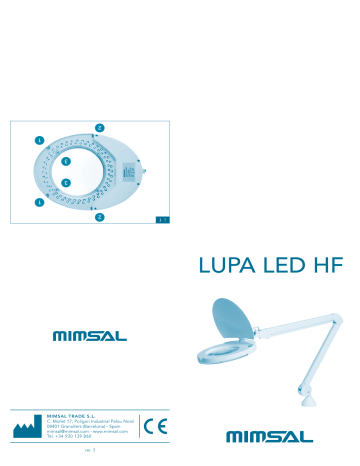 30739 | Gima 30737 LUPA LED MAGNIFYING LIGHT - trolley Manuel du propriétaire | Fixfr