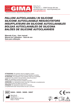 Gima 34247 SILICONE RESUSCITATOR BAG Manuel du propriétaire