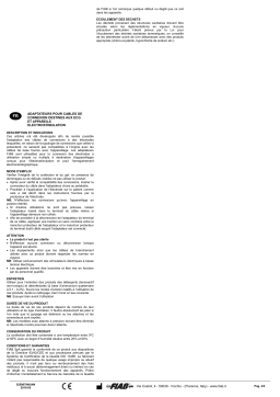 Gima 33367 ADAPTOR FOR SINGLE USE ELECTRODES Manuel du propriétaire