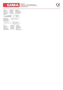 Gima 25563 FLEXI DIGITAL THERMOMETER °C - std. Box flexible tip, water-proof Manuel du propriétaire