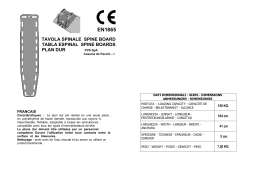 Gima 34083 SPINAL BOARD Manuel du propriétaire