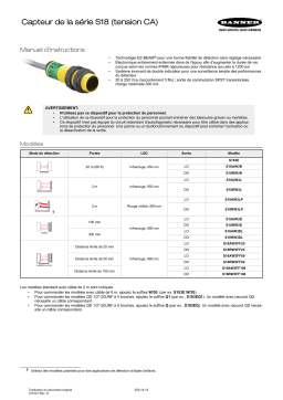 turck S18-AC Design Laser Sensor Guide de démarrage rapide