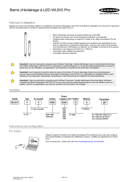 turck WLS15 Pro Linear Light Mode d'emploi