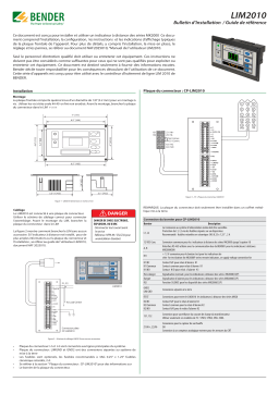 Bender LIM2010 Manuel du propriétaire