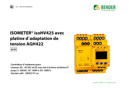 Bender isoHV425 Manuel du propriétaire